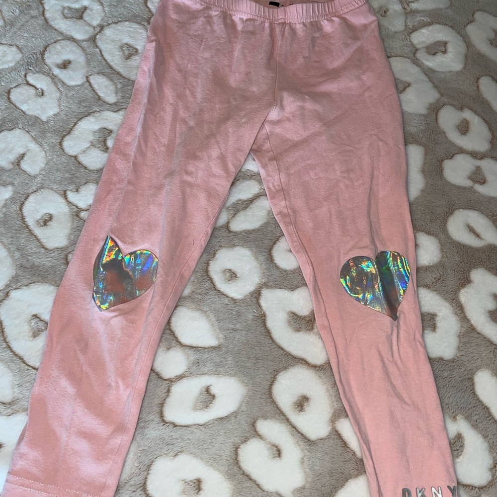 2 pairs of pants - pink DKNY and red Gymboree